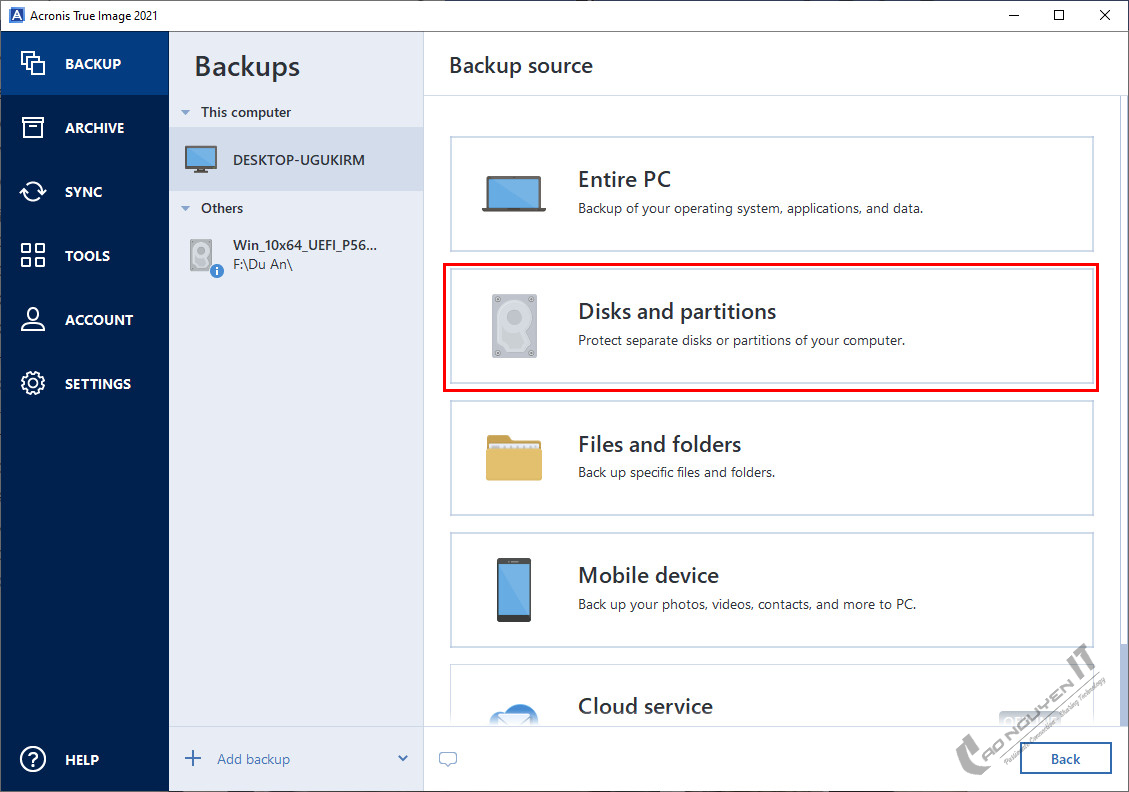 acronis true image tib vs tibx